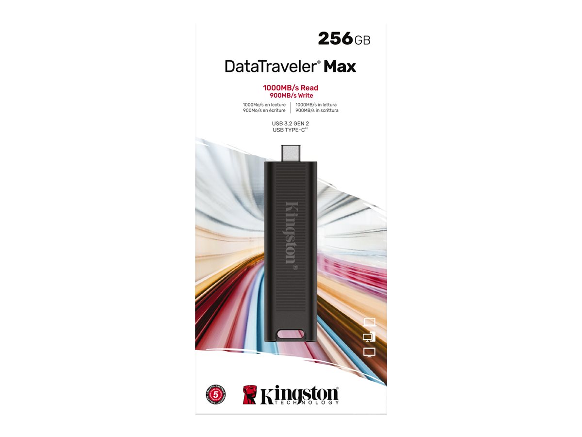 Kingston | USB Flash Drive | DataTraveler Max | 256 GB | USB 3.2 Gen 2 Type-C | Black - Image 7
