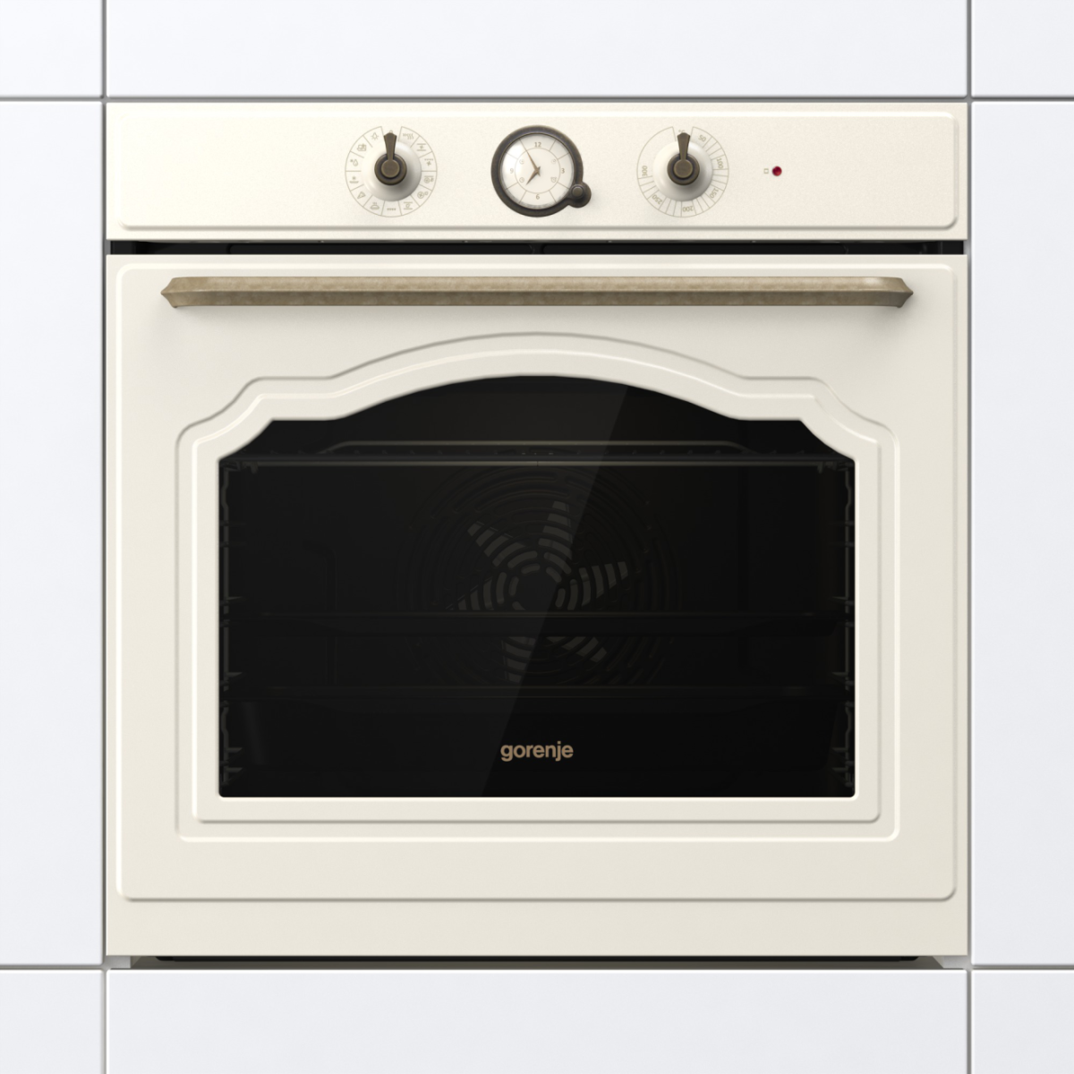Gorenje | Oven | BOS67371CLI | 77 L | Multifunctional | EcoClean | Mechanical control | Steam function | Height 59.5 cm | Width 59.5 cm | Beige - Image 4