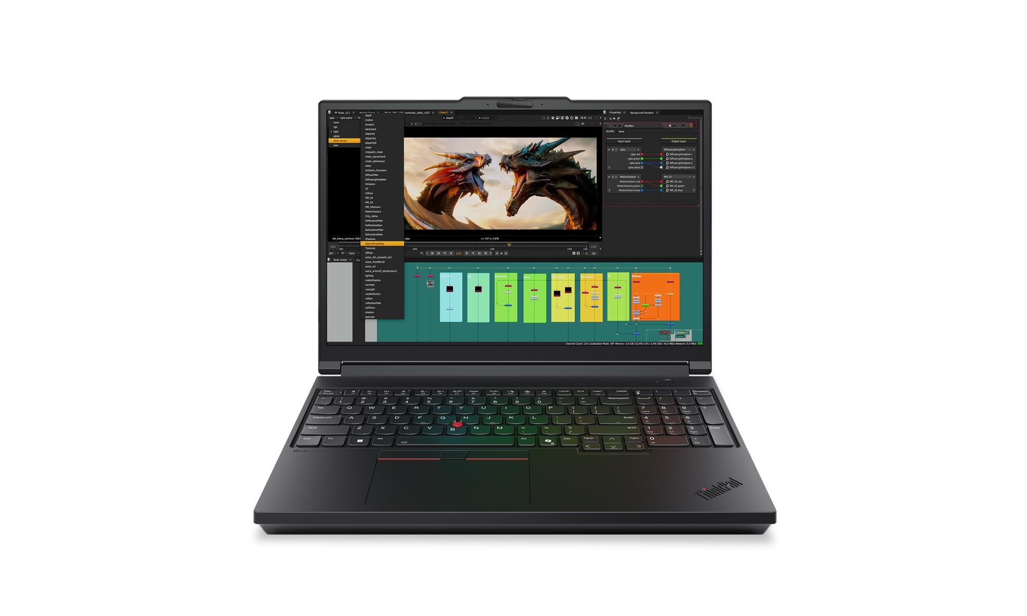 Lenovo ThinkPad P16 G3 | Black | 16 " | IPS | WUXGA | 1920 x 1200 pixels | Anti-glare | Intel Core Ultra 7 | 255HX | 32 (2x16GB) GB | SODIMM DDR5 | Solid-state drive capacity 1000 GB | NVIDIA RTX PRO 2000 Blackwell Generation | GDDR7 | 8 GB | Windows 11 Pro | 802.11be | Bluetooth version 5.4 | Keyboard language Nordic | Keyboard backlit | Warranty 36 month(s) | Battery warranty 12 month(s) - Image 8