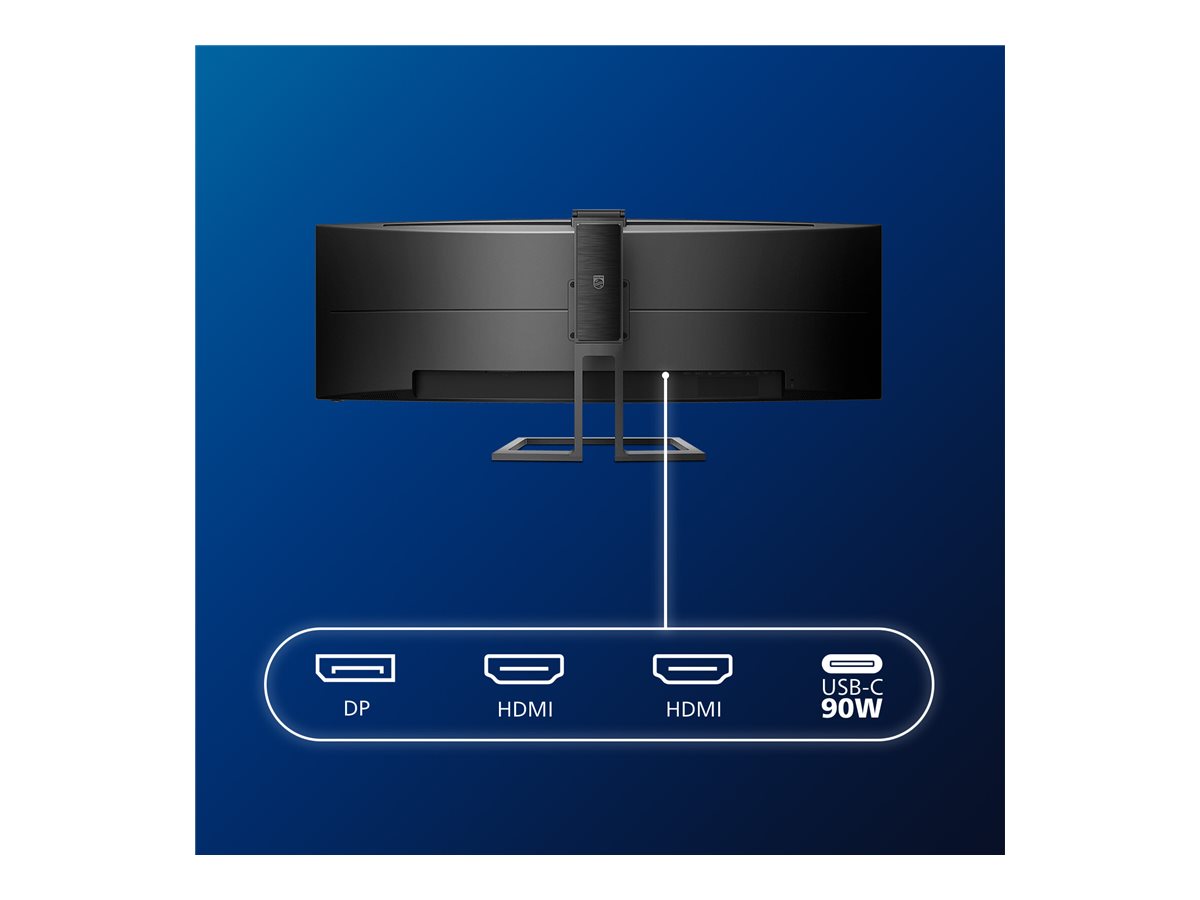 Philips | SuperWide curved LCD display | 499P9H/00 | 48.8 " | VA | Dual QHD | 32:9 | 70 Hz | 5 ms | 5120 x 1440 pixels | 450 cd/m² | Headphone out | HDMI ports quantity 2 | Black - Image 20