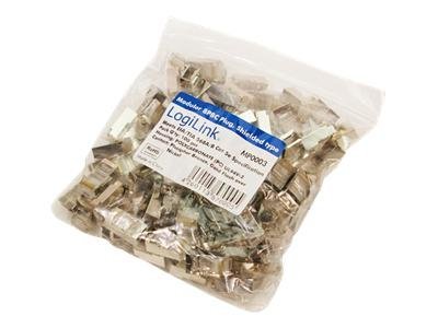 MP0003 | CAT5e Modular PlugSuitable for 8P8C Round CableConnector shieldedGold-plated contacts - Image 2