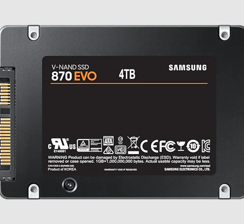 Samsung | SSD | 870 EVO | 4000 GB | SSD form factor 2.5" | Solid-state drive interface SATA III | Read speed 560 MB/s | Write speed 530 MB/s - Image 3