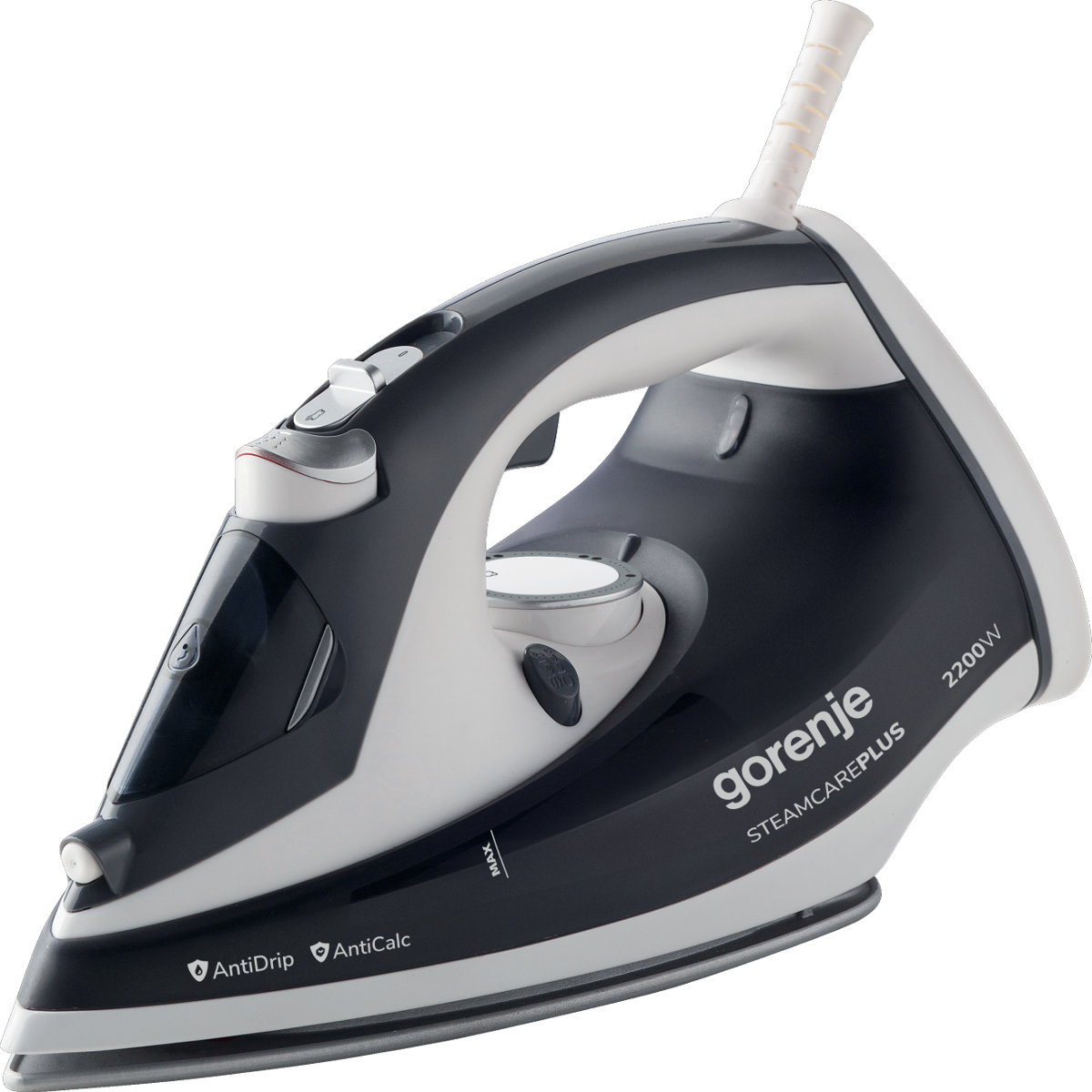 Gorenje | SIH2200DGT | Steam Iron | 2200 W | Water tank capacity 280 ml | Continuous steam 30 g/min | Steam boost performance 90 g/min
