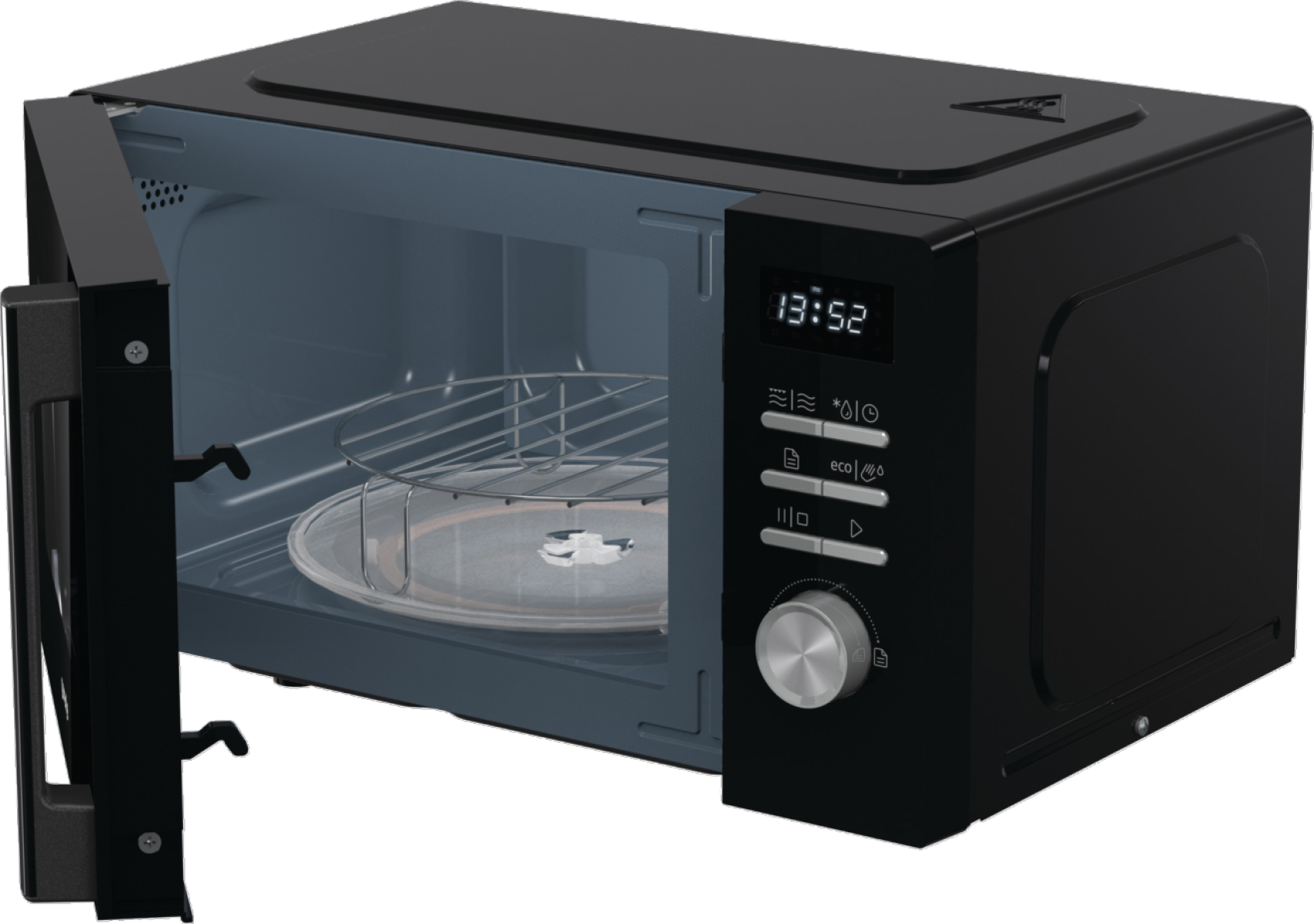 Gorenje Microwave Oven | MO20A4BH | Free standing | 20 L | 800 W | Grill | Black - Image 7