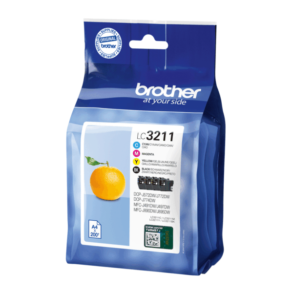 Brother Cartridge Value Pack | LC3211VAL | Ink cartridge | Black, yellow, cyan, magenta