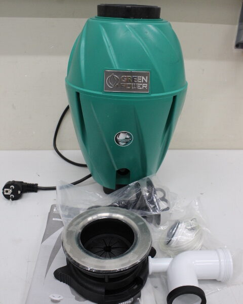 SALE OUT. Elleci Food waste disposers TDH01000 | 750 W | 1070 ml | 2800 RPM | Green | UNPACKED, SCRATCHED ON CORPUS