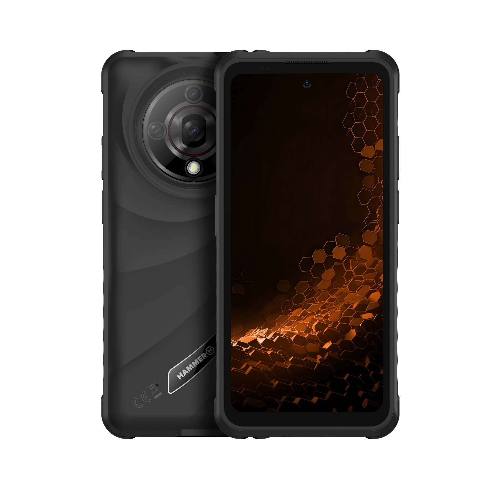 Hammer | Iron 6 | Black | 6.56 " | IPS | 1612 x 720 pixels | Mediatek | Dimensity 6300 | Internal RAM 6 GB | 128 GB | microSD | Dual SIM | 4G | 5G | Main camera resolution 64 MP | Android | 15 | 6050 mAh