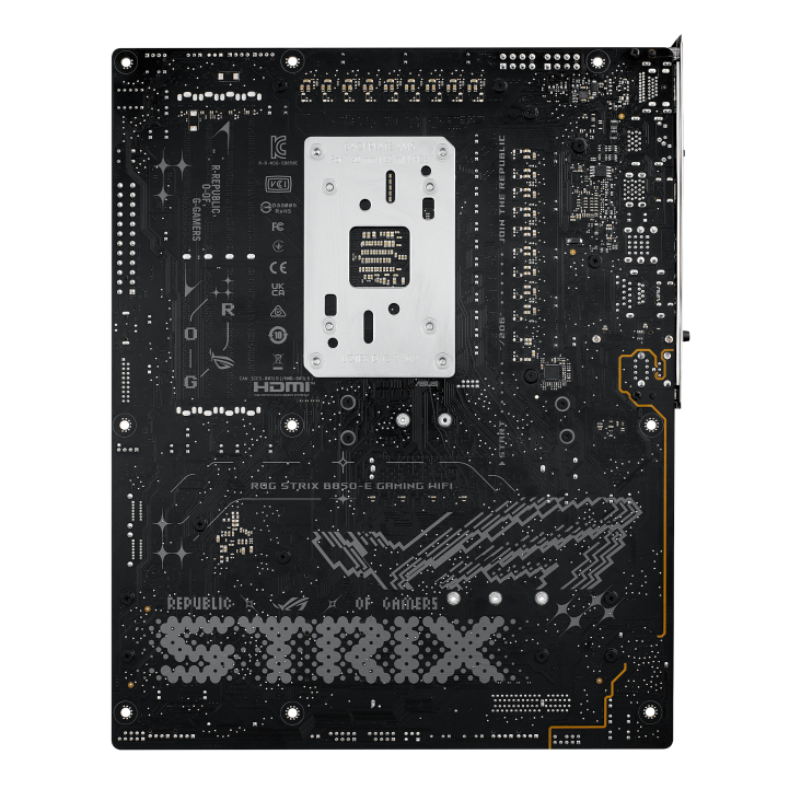Asus ROG STRIX B850-E GAMING WIFI | Processor family AMD | Processor socket AM5 | DDR5 | Supported hard disk drive interfaces SATA, M.2 | Number of SATA connectors 4 - Image 4