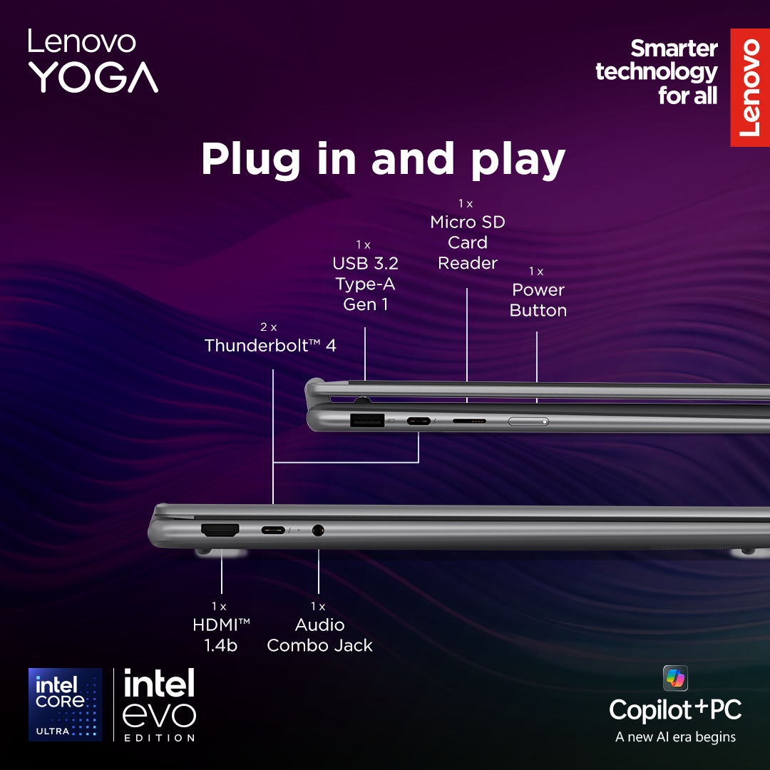 Lenovo Yoga 7 2-in-1 16ILL10 | Luna Grey | 16 " | OLED | Touchscreen | 2.8K WQXGA+ | 2880 x 1800 pixels | Intel Core Ultra 7 | 258V | 32 GB | Soldered LPDDR5x | Solid-state drive capacity 1000 GB | Intel Arc Graphics 140V | Windows 11 Home | 802.11be | Bluetooth version 5.4 | Keyboard language Nordic | Keyboard backlit | Warranty 24 month(s) | Battery warranty 12 month(s) - Image 43