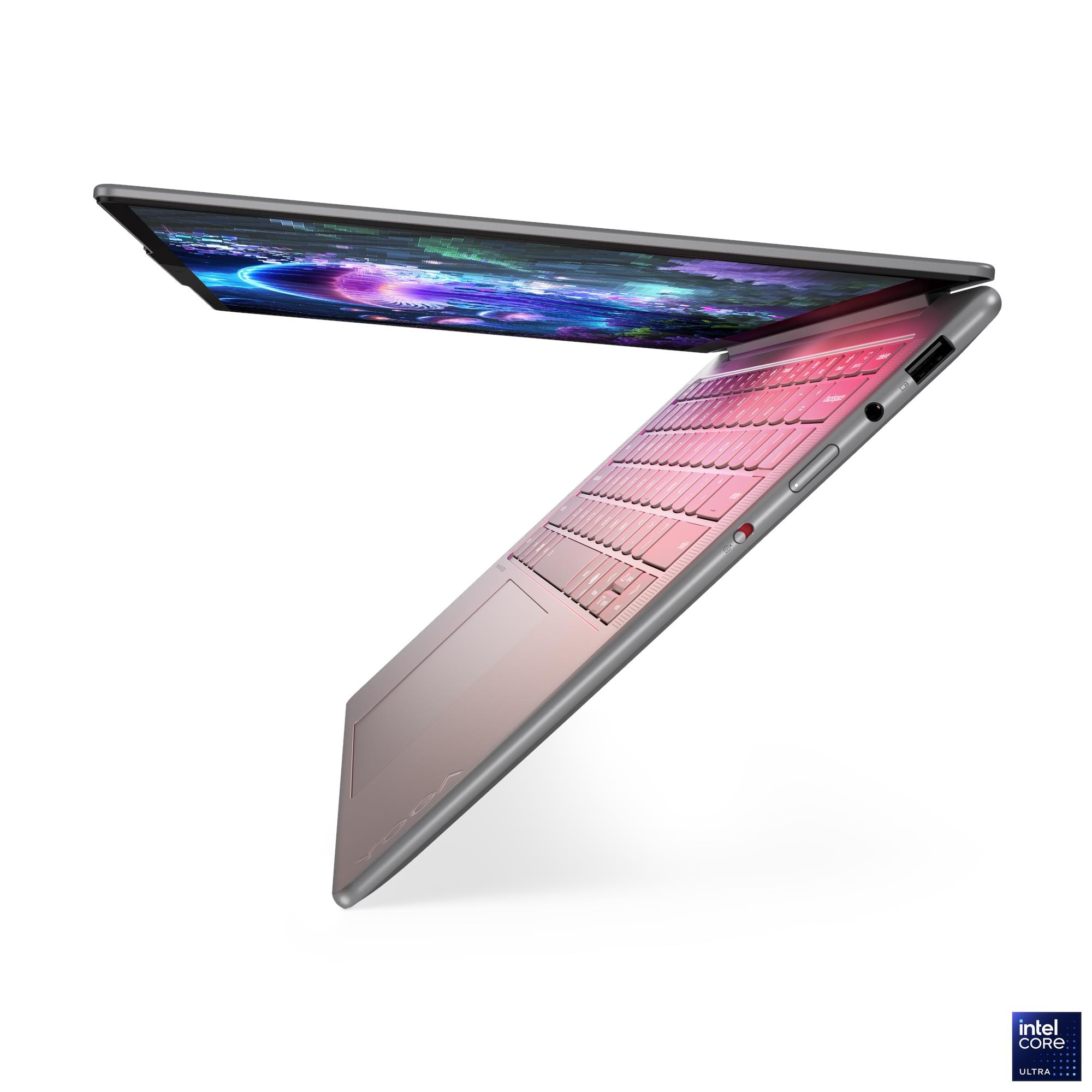 Lenovo Yoga Slim 7 14ILL10 | Luna Grey | 14 " | OLED | WUXGA | 1920 x 1200 pixels | Intel Core Ultra 7 | 256V | 16 GB | Soldered LPDDR5x | Solid-state drive capacity 512 GB | Intel Arc Graphics 140V | Windows 11 Home | 802.11be | Bluetooth version 5.4 | Keyboard language English | Keyboard backlit | Warranty 24 month(s) | Battery warranty 12 month(s) - Image 4
