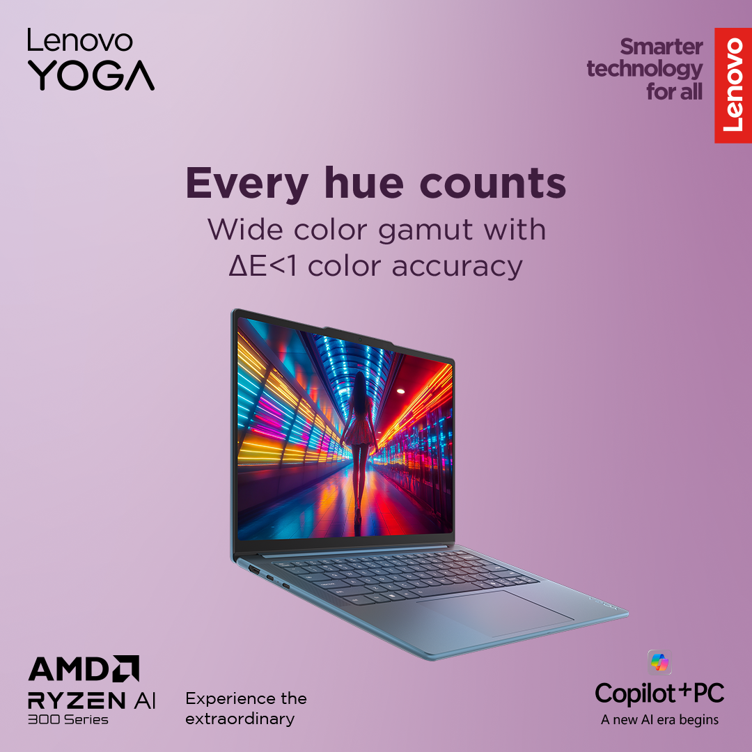 Lenovo Yoga Pro 7 14AKP10 | Tidal Teal | 14.5 " | OLED | 3K | 2944 x 1840 pixels | Glossy | AMD Ryzen AI 7 | 350 | 32 GB | Soldered LPDDR5x | Solid-state drive capacity 1000 GB | AMD Radeon 860M Graphics | Windows 11 Home | 802.11be | Bluetooth version 5.4 | Keyboard language English | Keyboard backlit | Warranty 24 month(s) | Battery warranty 12 month(s) - Image 42