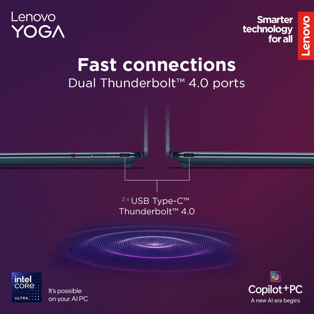 Lenovo Yoga Slim 9 14ILL10 | Tidal Teal | 14 " | OLED | Touchscreen | 4K WQUXGA | 3840 x 2400 pixels | Glossy | Intel Core Ultra 7 | 258V | 32 GB | Soldered LPDDR5x | Solid-state drive capacity 1000 GB | Intel Arc Graphics 140V | Windows 11 Pro | 802.11be | Bluetooth version 5.4 | Keyboard language English | Keyboard backlit | Warranty 24 month(s) | Battery warranty 12 month(s) - Image 34