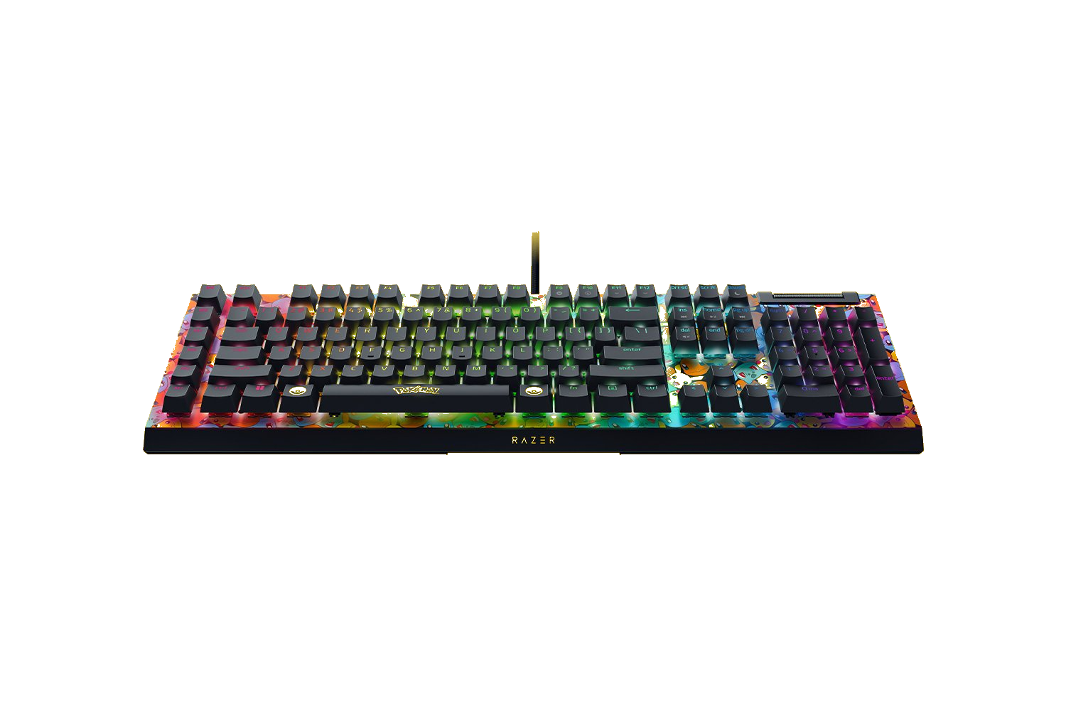 Razer | BlackWidow V4 X | Mechanical Gaming Keyboard | Wired | US | Chroma RGB | Pokémon Edition | Green Mechanical Switches - Image 2