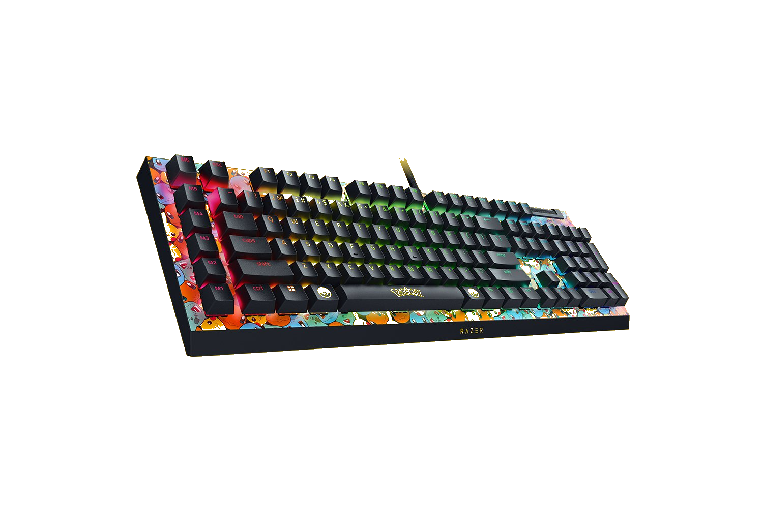 Razer | BlackWidow V4 X | Mechanical Gaming Keyboard | Wired | US | Chroma RGB | Pokémon Edition | Green Mechanical Switches - Image 3