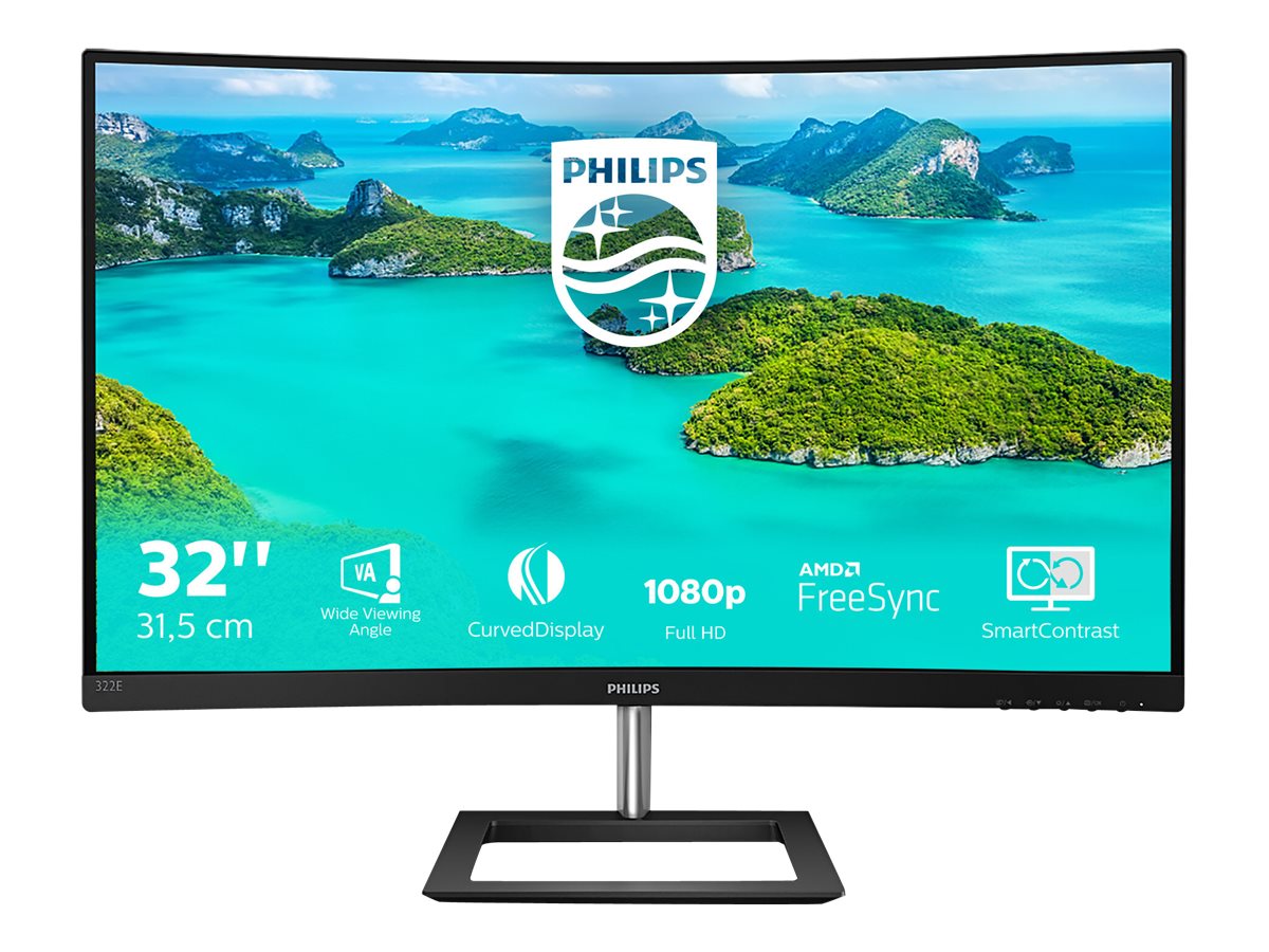 Philips | 322E1C/00 | 31.5 " | VA | FHD | 16 : 9 | 75 Hz | 4 ms | 1920 x 1080 | 250 cd/m² | HDMI ports quantity 1 | Black | Warranty 36 month(s) - Image 4