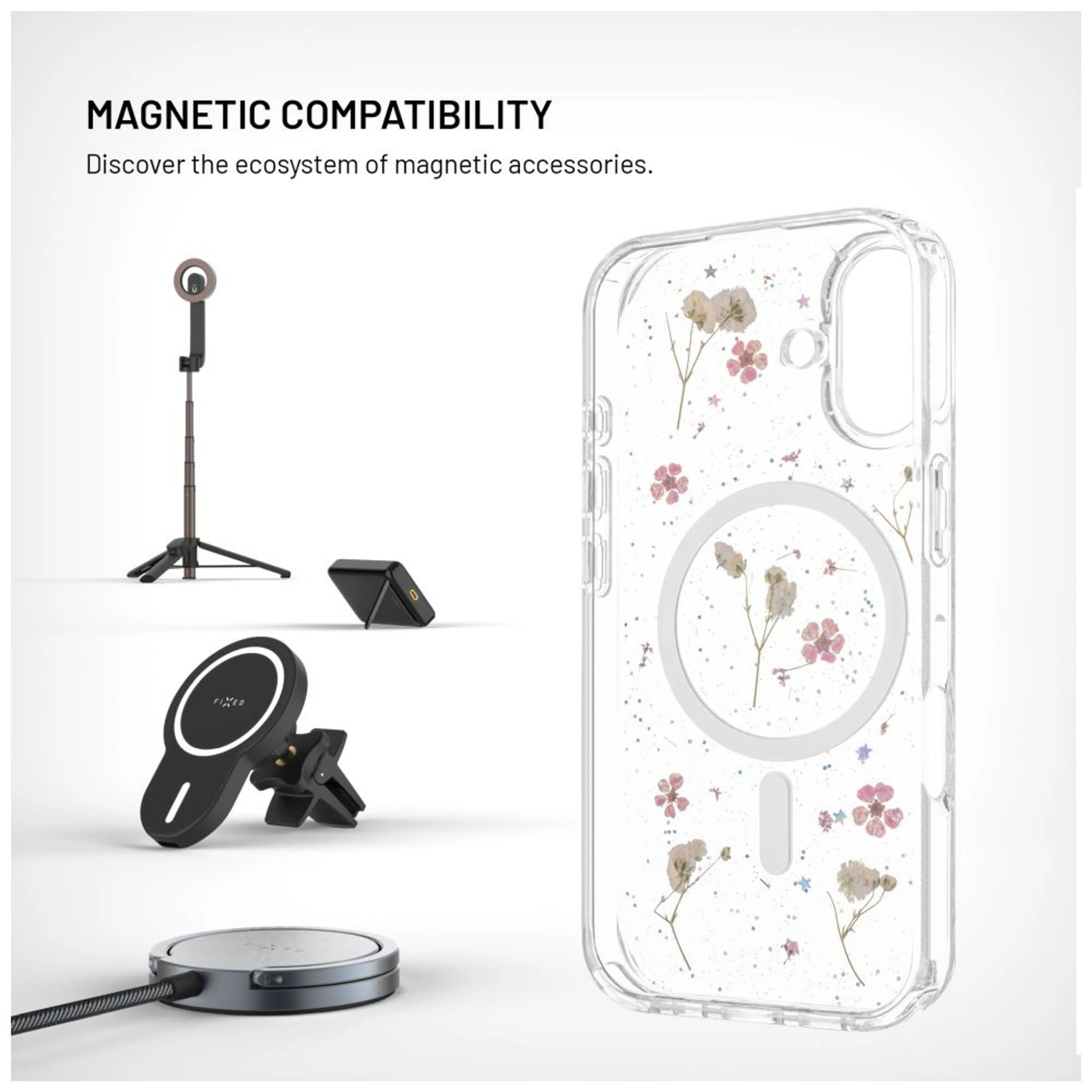 Fixed MagBloom | Back cover | Apple | iPhone 17 | TPU | Blush Plum - Image 4