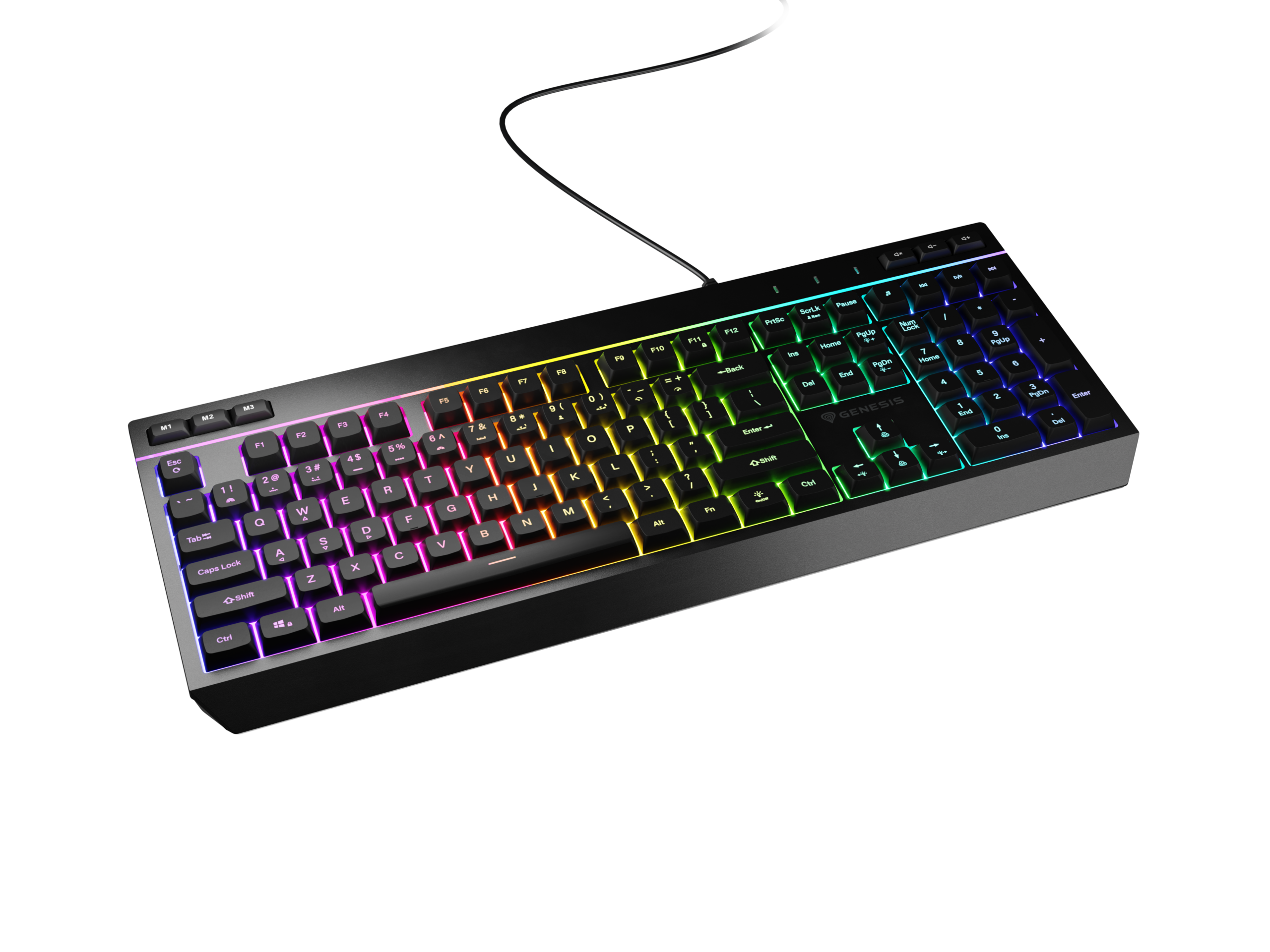 Genesis | Rhod 530 | Membrane Gaming Keyboard | Wired | US | Black | USB-A - Image 5