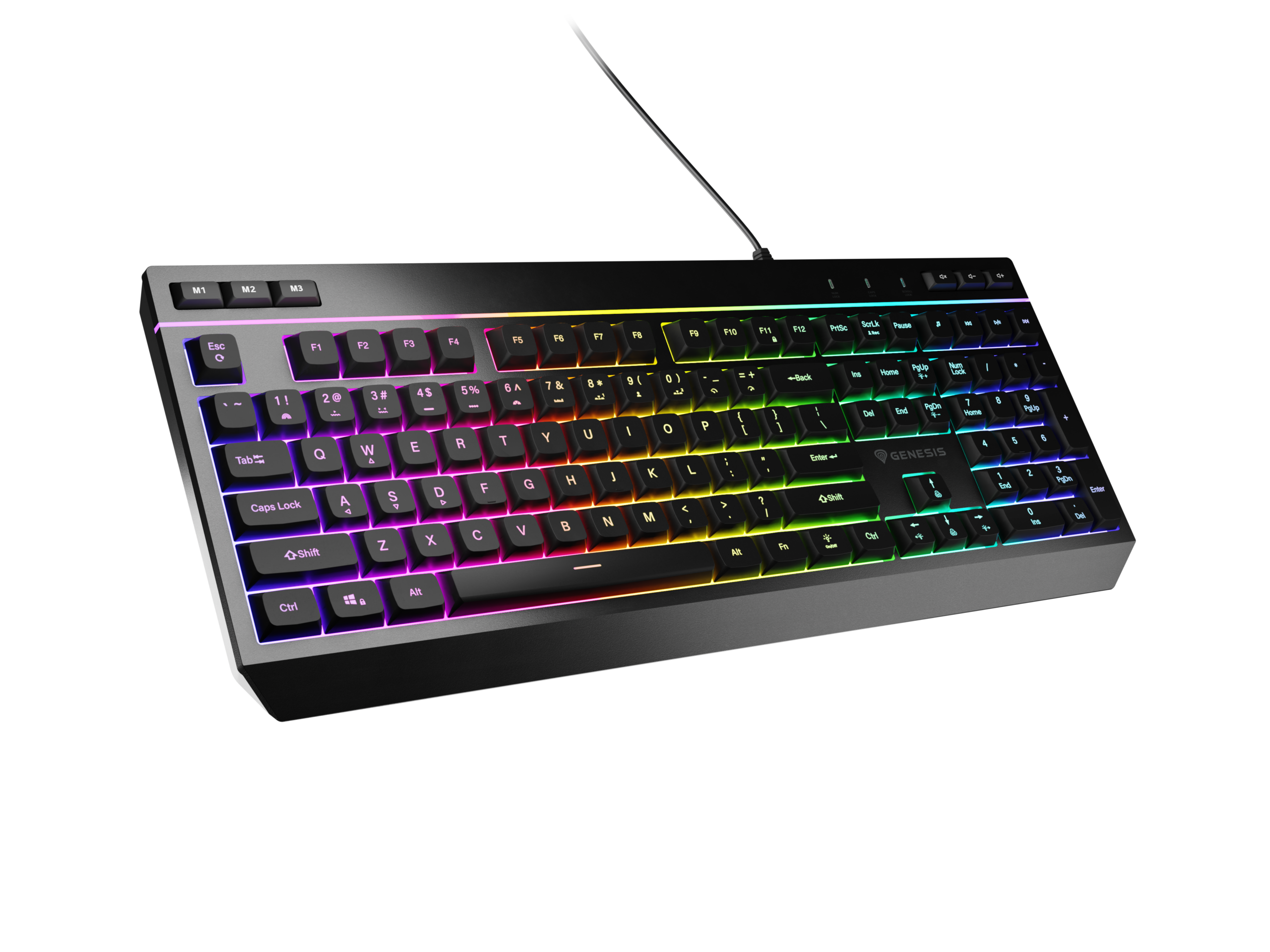 Genesis | Rhod 530 | Membrane Gaming Keyboard | Wired | US | Black | USB-A - Image 7