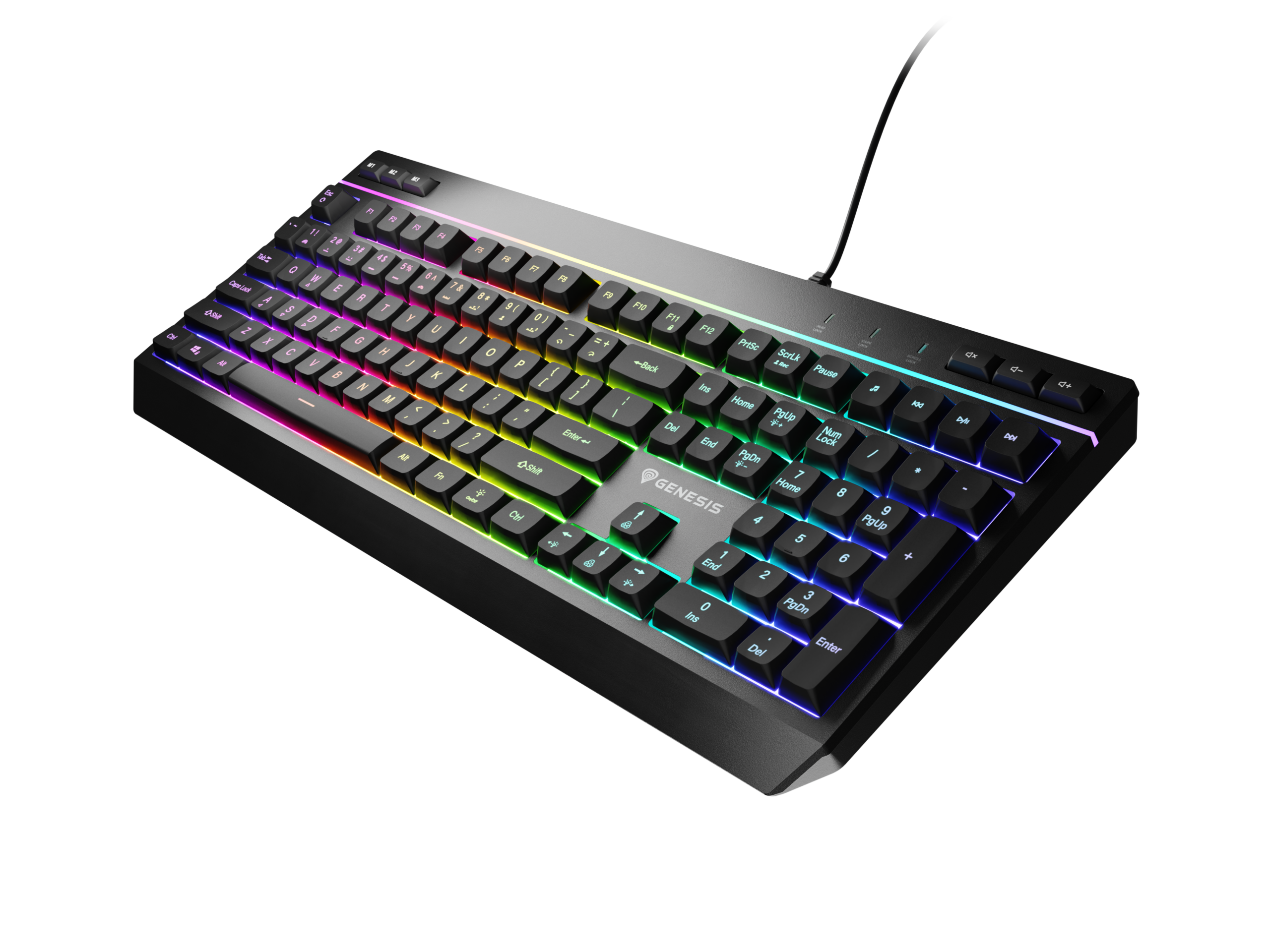 Genesis | Rhod 530 | Membrane Gaming Keyboard | Wired | US | Black | USB-A - Image 9