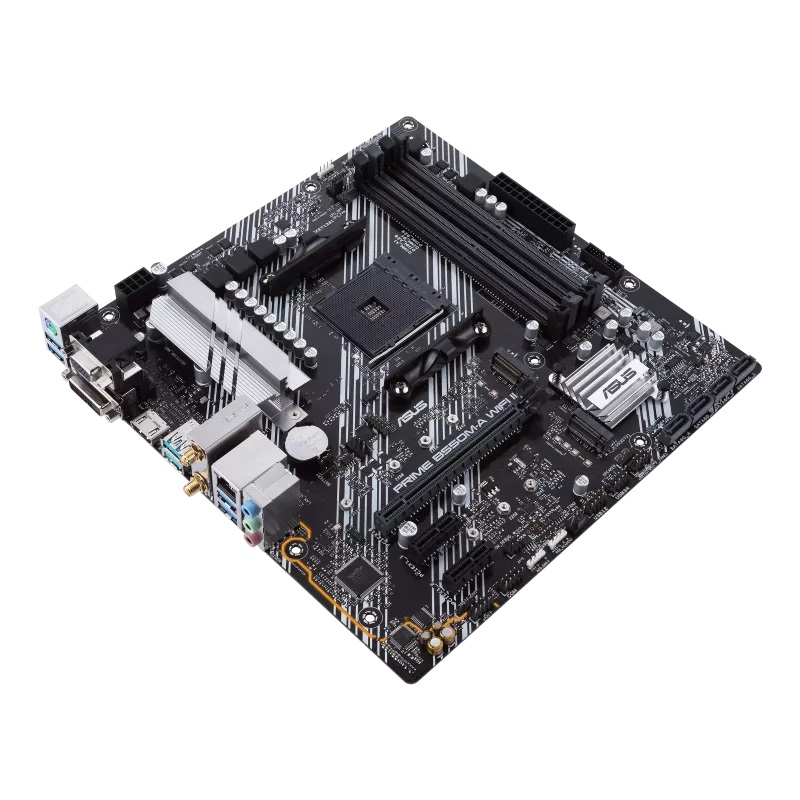 Asus | PRIME B550M-A WIFI II | Processor family AMD | Processor socket AM4 | DDR4 DIMM | Memory slots 4 | Supported hard disk drive interfaces SATA, M.2 | Number of SATA connectors 4 | Chipset AMD B550 | microATX - Image 9