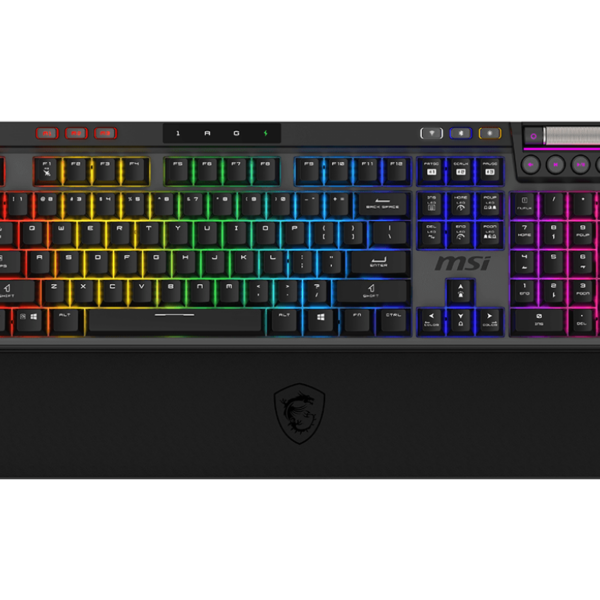 MSI STRIKE PRO WIRELESS | Gaming keyboard | Wireless | US | Black | 2.4 GHz Wireless, Bluetooth, USB 2.0 | Kailh Midnight Pro Silent Tactile