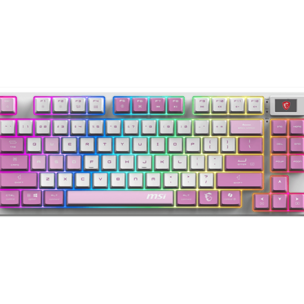 MSI FORGE GK600 TKL WIRELESS VIOLET | Gaming keyboard | Wireless | US | 2.4 GHz Wireless, Bluetooth, USB 2.0 | Mechanical Linear