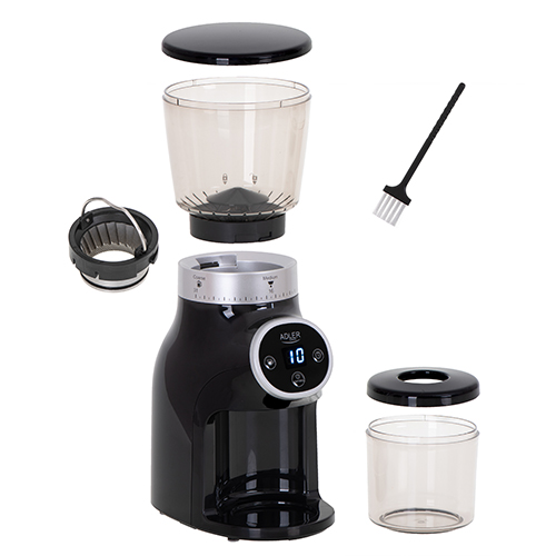 Adler | Coffee Grinder | AD 4450 Burr | 300 W | Coffee beans capacity 300 g | Number of cups 1-10 pc(s) | Black - Image 5