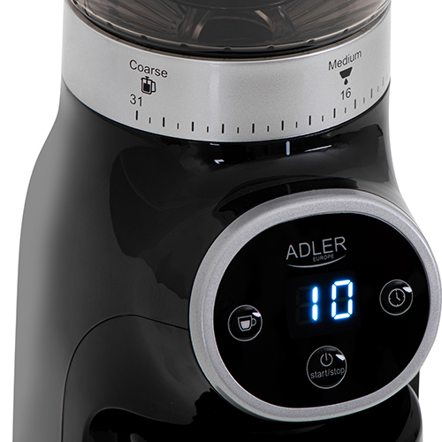 Adler | Coffee Grinder | AD 4450 Burr | 300 W | Coffee beans capacity 300 g | Number of cups 1-10 pc(s) | Black - Image 6
