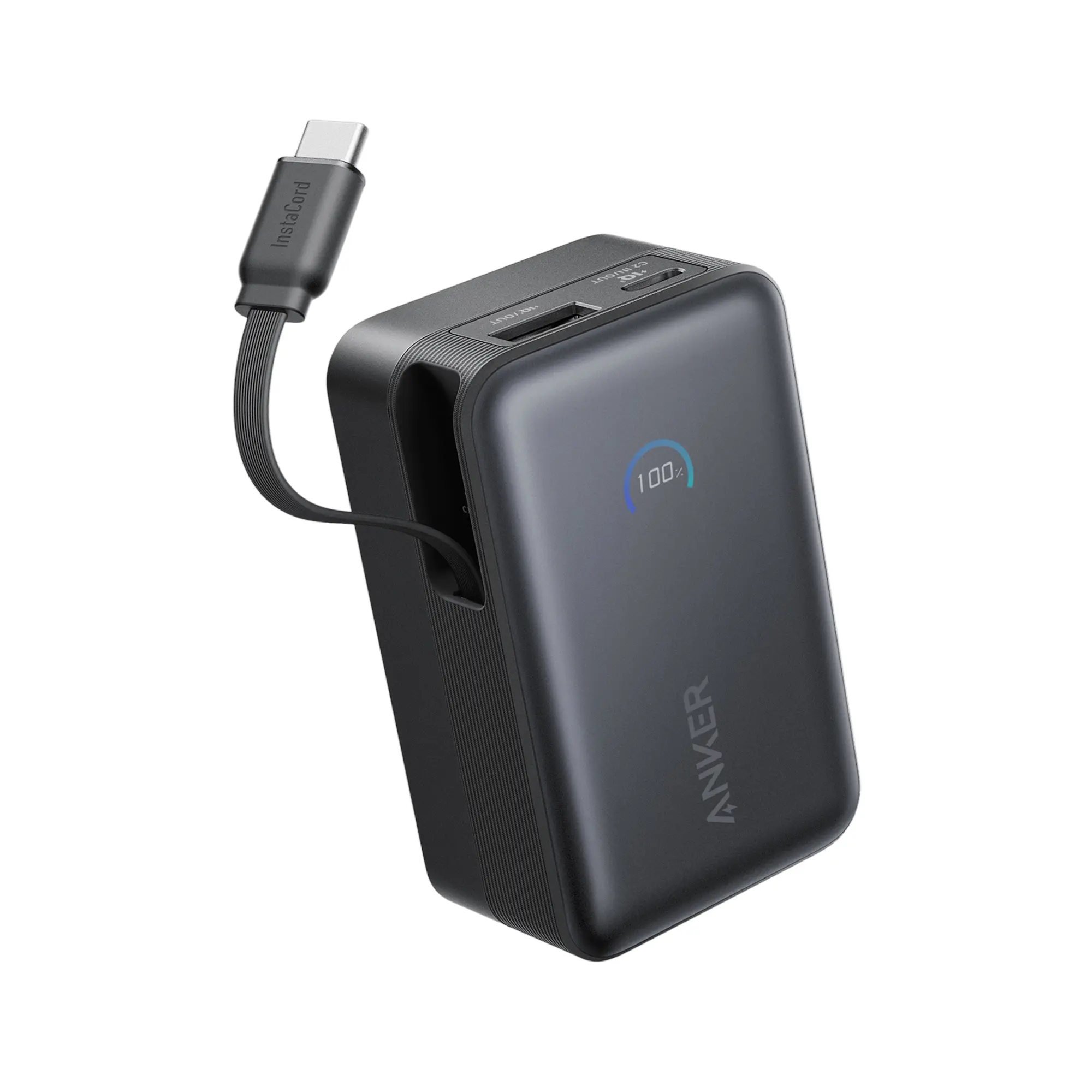 Anker Nano Power Bank 45W with Built-In Retractable USB-C Cable | A1638H11 | 10000 mAh | Black - Image 3