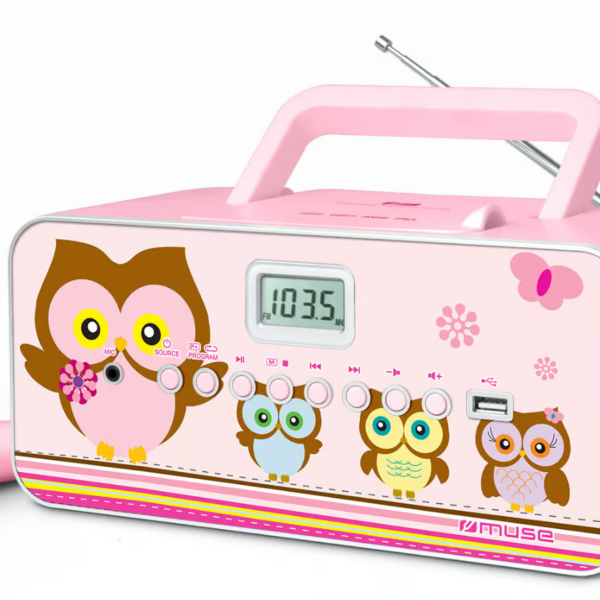Muse | M-29KP | Portable radio CD/MP3 player with USB | 30 W | Pink/Image