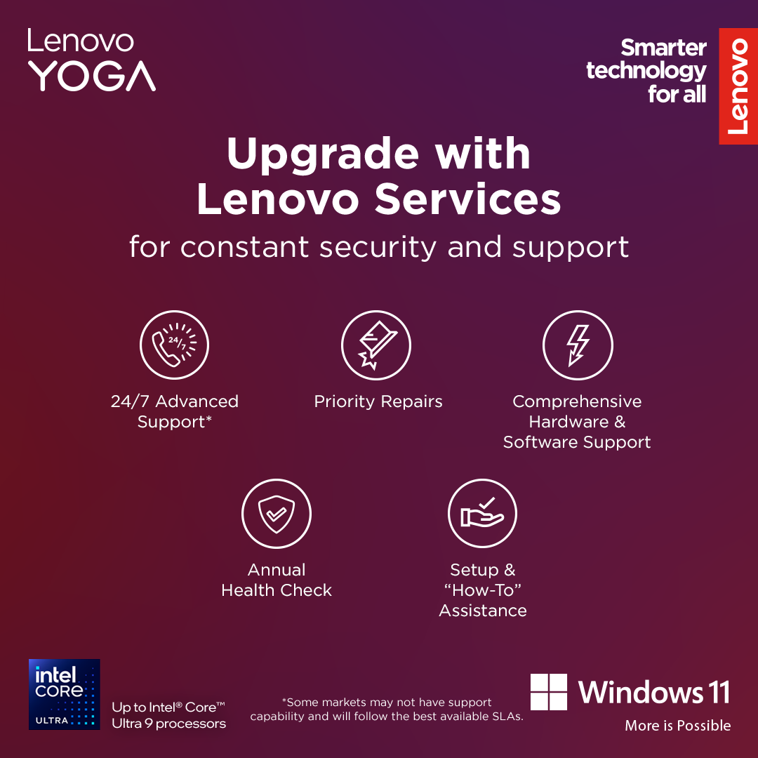 Lenovo Yoga | 27IAH10 | Desktop | AIO | 27 " | Inte Core Ultra 7 | 255H | 16 GB | Soldered LPDDR5x | 1000 GB | Intel Arc 140T GPU | English | Windows 11 Home | Warranty 24 month(s) - Image 32