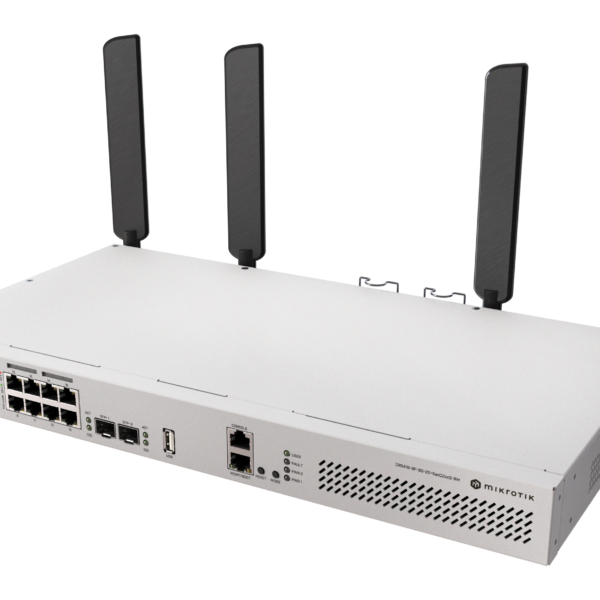 MikroTik Cloud Router Switch with RouterOS L5 Rackmount Case | CRS418-8P-8G-2S+5axQ2axQ-RM