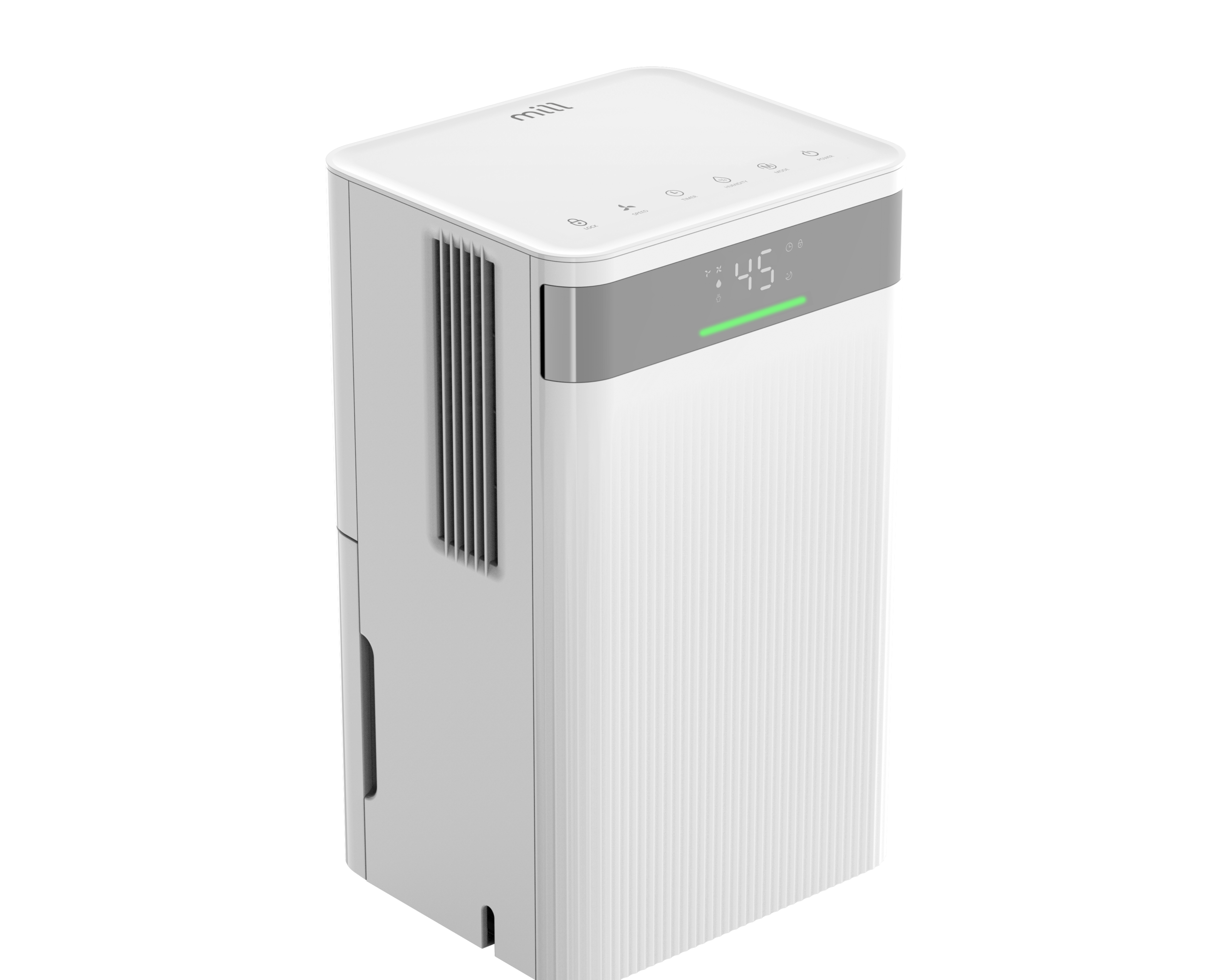 Mill Dehumidifier | MDH12 | Power 200 W | Suitable for rooms up to 8-15 m² | Water tank capacity 2 L | White - Image 2