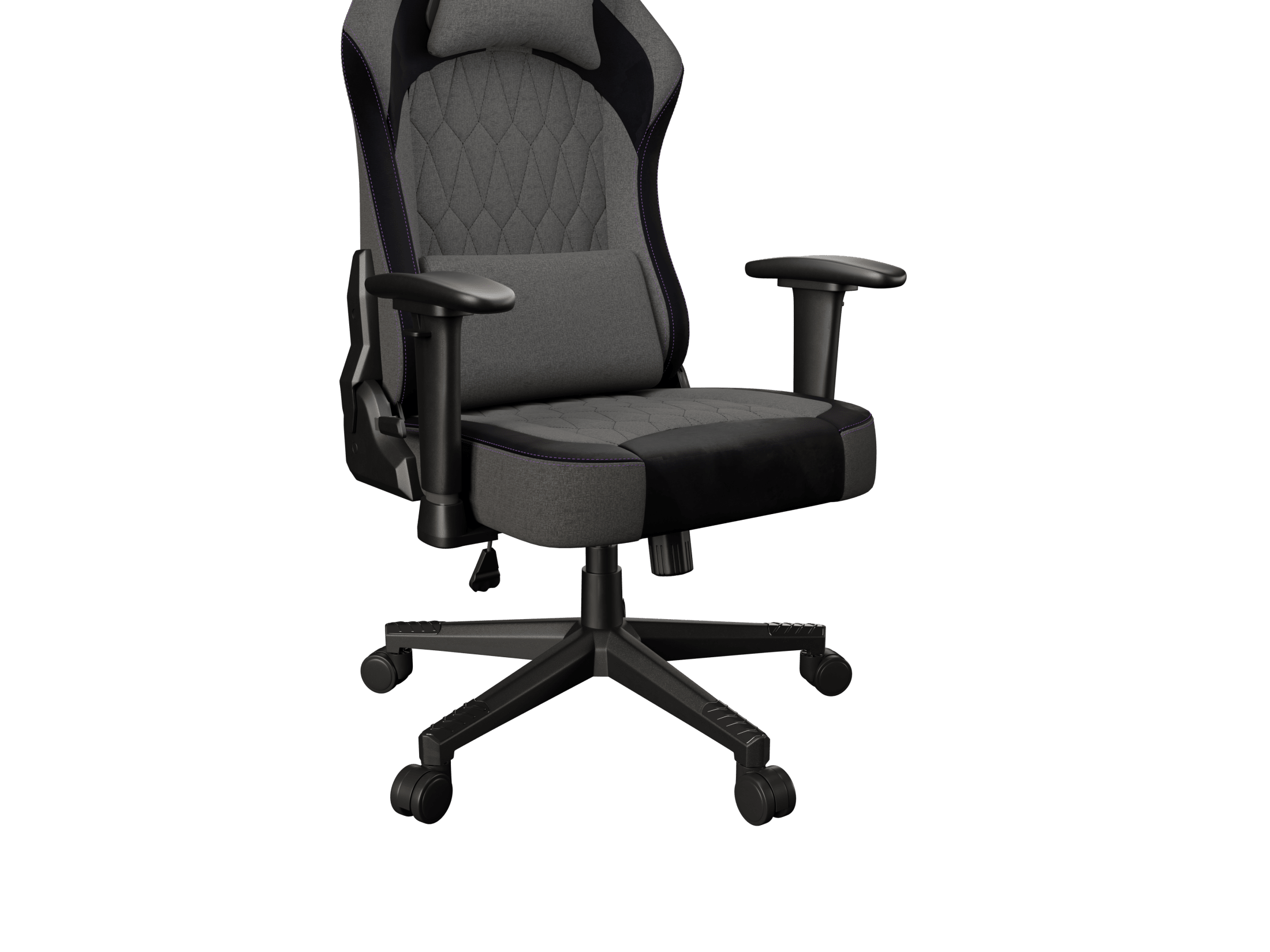 Fury Fabric, Nylon, Wood, Metal | Gaming Chair | Shinai S8 | Gray - Image 4
