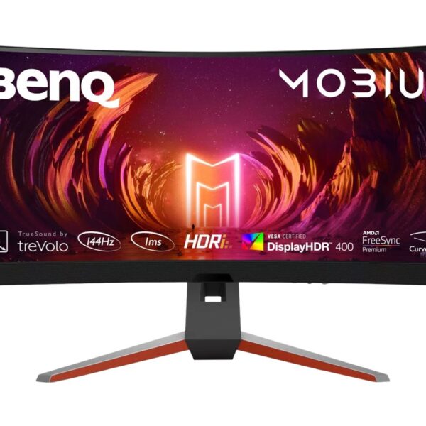 Benq | Curved Monitor | EX3410R | 34 " | VA | WQHD | 21:9 | 144 Hz | 2 ms | 3440 x 1440 | 400 cd/m² | HDMI ports quantity 2 | Warranty 36 month(s)