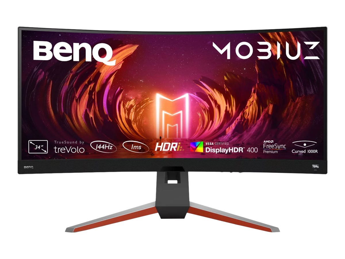 Benq | Curved Monitor | EX3410R | 34 " | VA | WQHD | 21:9 | 144 Hz | 2 ms | 3440 x 1440 | 400 cd/m² | HDMI ports quantity 2 | Warranty 36 month(s)