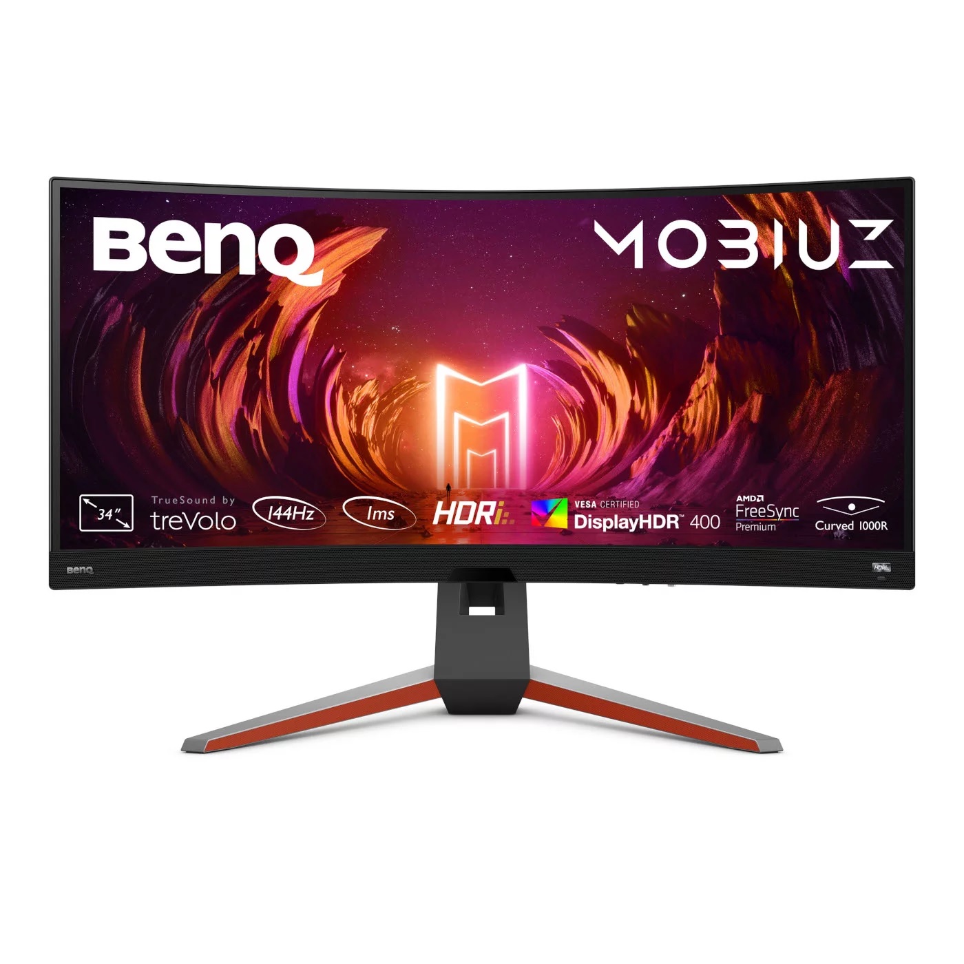 Benq | Curved Monitor | EX3410R | 34 " | VA | WQHD | 21:9 | 144 Hz | 2 ms | 3440 x 1440 | 400 cd/m² | HDMI ports quantity 2 | Warranty 36 month(s) - Image 2