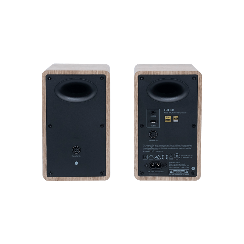 Edifier Compact Desktop 2.0 Speakers | M60 | 66 W | Bluetooth | Classic Oak | Wireless connection - Image 4