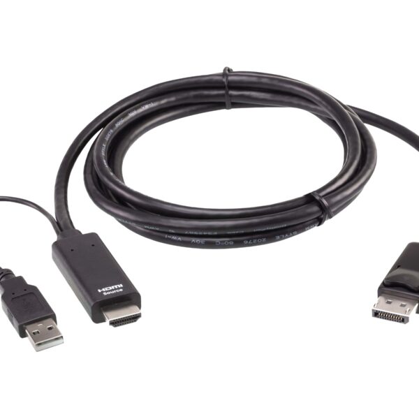 Aten | True 4K 1.8M HDMI to DisplayPort Cable | 2L-7D02HDP