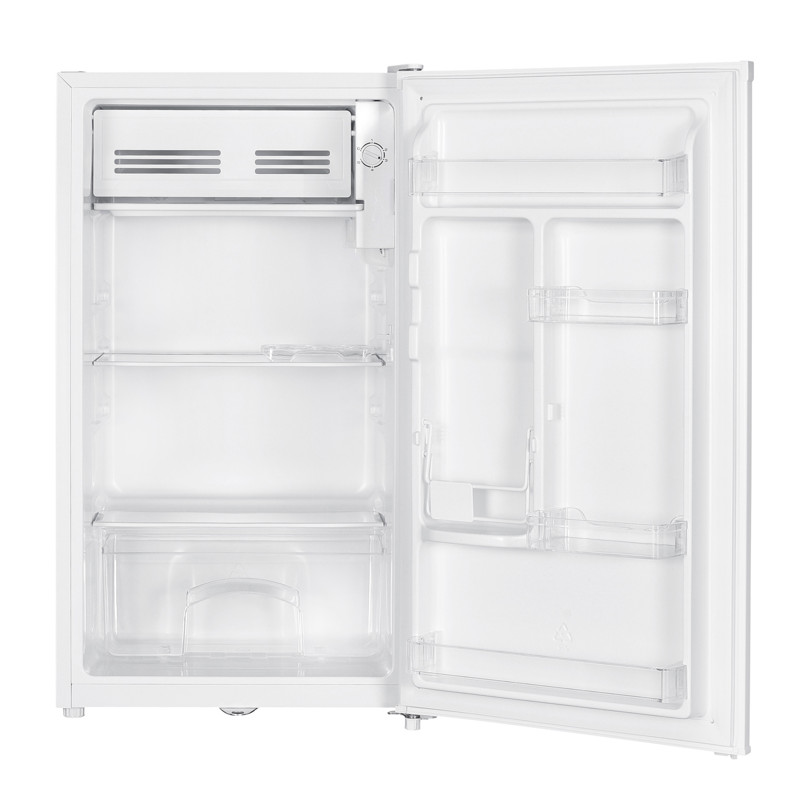 BEKO Refrigerator | RS9152WN | Energy efficiency class E | Free standing | Larder | Height 85 cm | Fridge net capacity 90 L | 39 dB | White - Image 2