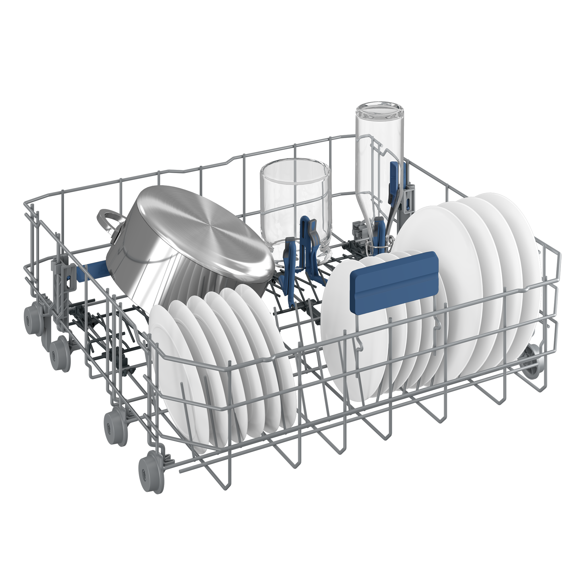 BEKO Dishwasher | DEN48530X | Freestanding | Width 60 cm | Number of place settings 15 | Number of programs 8 | Energy efficiency class D | Stainless steel - Image 4