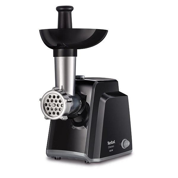 TEFAL | Meat mincer | NE105838 | Black | 1400 W | Number of speeds 1 | Throughput (kg/min) 1.7 | The set includes 3 stainless steel sieves for medium or coarse grinding. - Image 3