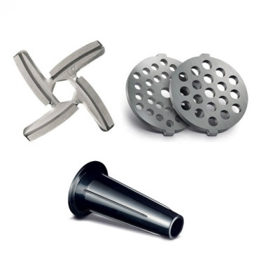 TEFAL | Meat mincer | NE105838 | Black | 1400 W | Number of speeds 1 | Throughput (kg/min) 1.7 | The set includes 3 stainless steel sieves for medium or coarse grinding. - Image 5