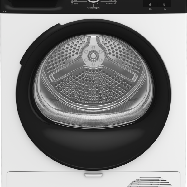 BEKO Dryer Machine | BM3T37249WBB | Energy efficiency class C | Front loading | 7 kg | Digital | Depth 54.5 cm | White