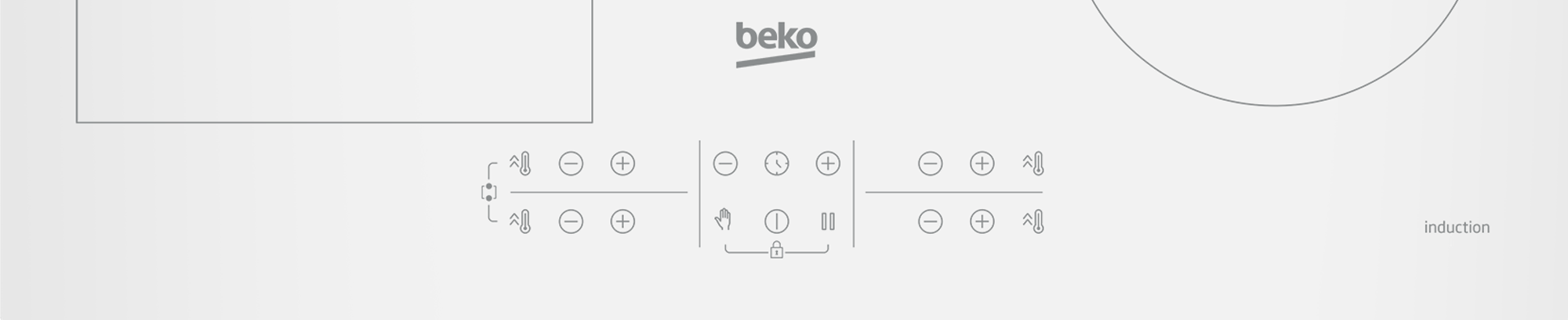 BEKO Hob | HII64200FMTW | Induction | Number of burners/cooking zones 4 | Touch control | Timer | White - Image 3