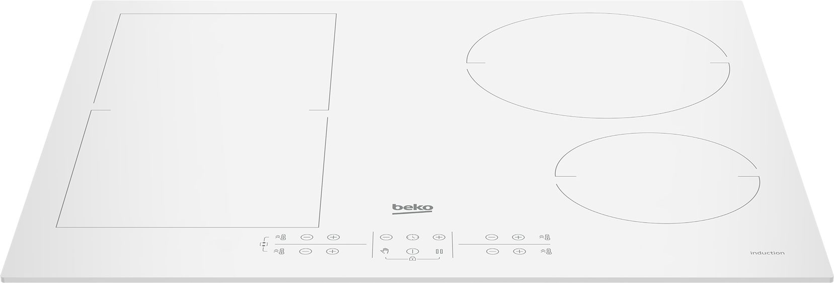BEKO Hob | HII64200FMTW | Induction | Number of burners/cooking zones 4 | Touch control | Timer | White - Image 4