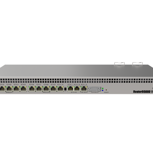 Wired Ethernet Router | RB1100AHx4 | No Wi-Fi | 10/100/1000 Mbit/s | Ethernet LAN (RJ-45) ports 13 | Mesh Support No | MU-MiMO No | No mobile broadband | 12 month(s)