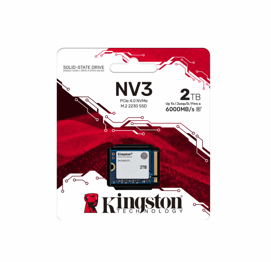Kingston SSD | NV3 | 2000 GB | SSD form factor M.2 2230 | Solid-state drive interface PCIe 4.0 x4 NVMe | Read speed 6000 MB/s | Write speed 5000 MB/s - Image 3