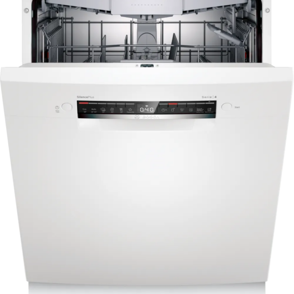 Bosch Dishwasher | SMU4HVW72S | Built-in | Width 60 cm | Number of place settings 13 | Number of programs 6 | Energy efficiency class E | Display | White