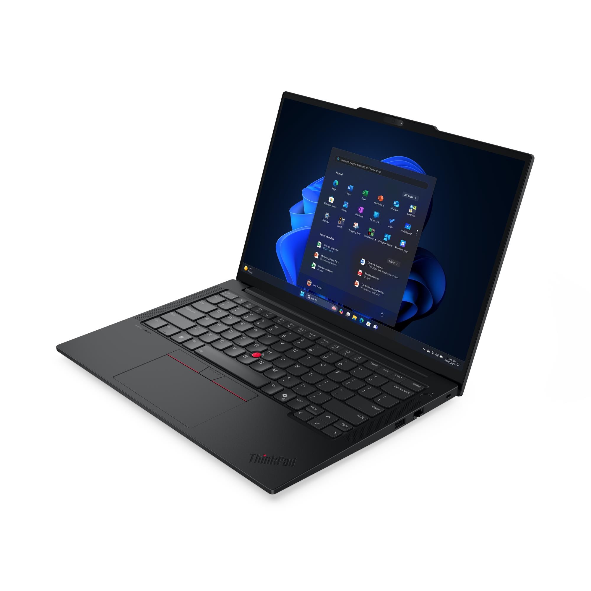 Lenovo ThinkPad E14 G7 Intel | Black | 14 " | IPS | WUXGA | 1920 x 1200 pixels | Anti-glare | Intel Core Ultra 5 | 228V | 32 GB | Soldered LPDDR5x | Solid-state drive capacity 512 GB | Intel Arc Graphics 130V | Windows 11 Pro | 802.11ax | Bluetooth version 5.3 | Keyboard language English | Keyboard backlit | Warranty 36 month(s) | Battery warranty 12 month(s) - Image 2